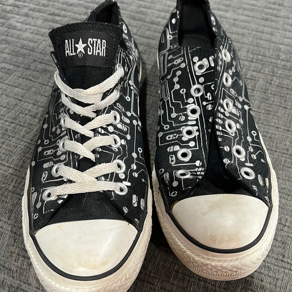 Converse all star - black with silver design